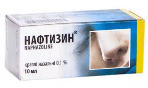 Нафтизин®, капли назальные, флакон стекло, 10 мл, 0.1% | интернет-аптека Farmaco.ua