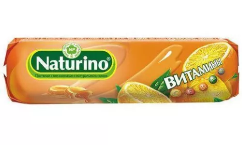 Натуріно, пастилки з вітамінами і натуральним соком апельсину, 33.5 г | интернет-аптека Farmaco.ua