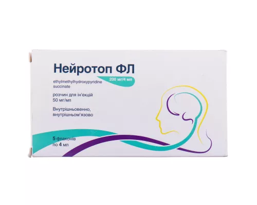 Нейротоп ФЛ, розчин для ін'єкцій, ампули 4 мл, 200 мг/4 мл, №5 | интернет-аптека Farmaco.ua