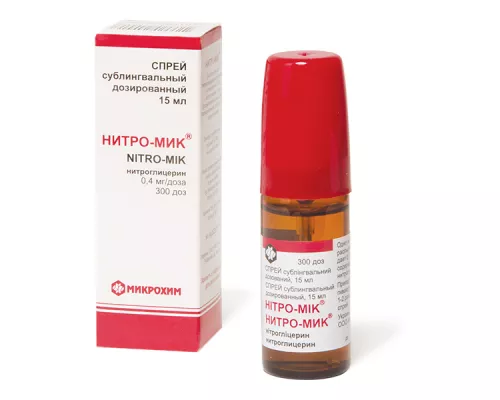 Нітро-Мік™, спрей, 15 мл, доз 300 | интернет-аптека Farmaco.ua