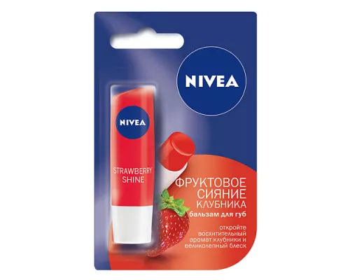 Nivea, бальзам для губ, фруктовое сияние, клубника | интернет-аптека Farmaco.ua