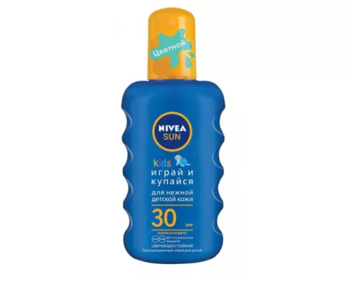 Nivea, лосьон солнцезащитный детский, SPF 30+, 200 мл | интернет-аптека Farmaco.ua