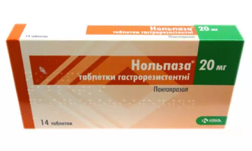 Нольпаза, таблетки гастрорезистентні, 20 мг, №14 | интернет-аптека Farmaco.ua