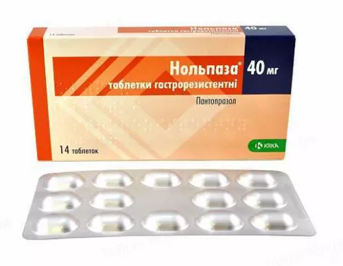 Нольпаза, таблетки гастрорезистентні, 40 мг, №14 | интернет-аптека Farmaco.ua