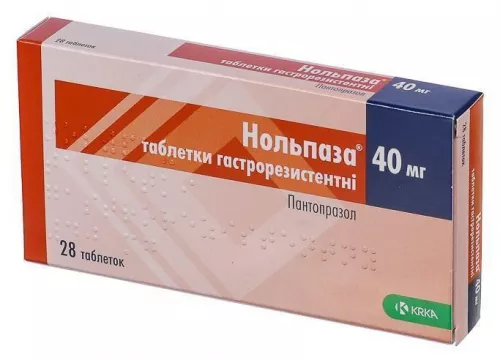 Нольпаза, таблетки гастрорезистентні, 40 мг, №28 | интернет-аптека Farmaco.ua