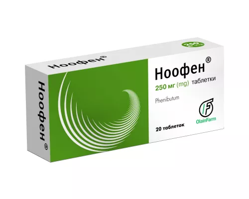 Ноофен, таблетки, 0.25 г, №20 | интернет-аптека Farmaco.ua