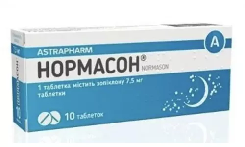 НОРМАСОН®, таблетки по 7,5 мг №30 (10х3) | Farmaco.ua НОРМАСОН®, таблетки по 7,5 мг №30 (10х3) | интернет-аптека Farmaco.ua
