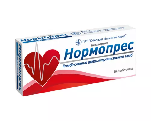 Нормопрес, таблетки, №20 | интернет-аптека Farmaco.ua