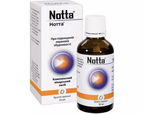 Нотта®, краплі для перорального застосування, флакон 50 мл | интернет-аптека Farmaco.ua