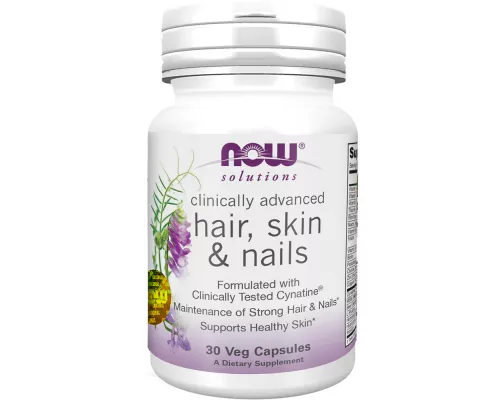 Now Foods Clinical Hair Skin Nails, капсули, №30 | интернет-аптека Farmaco.ua