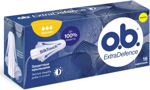 O.b. Extra Defence Normal, тампони, №16 | интернет-аптека Farmaco.ua