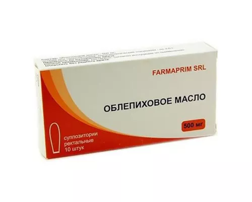 Облепиховое масло, суппозитории ректальные, 500 мг, №10 | интернет-аптека Farmaco.ua