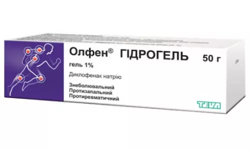 Олфен Гидрогель, туба 50 г, 1% | интернет-аптека Farmaco.ua