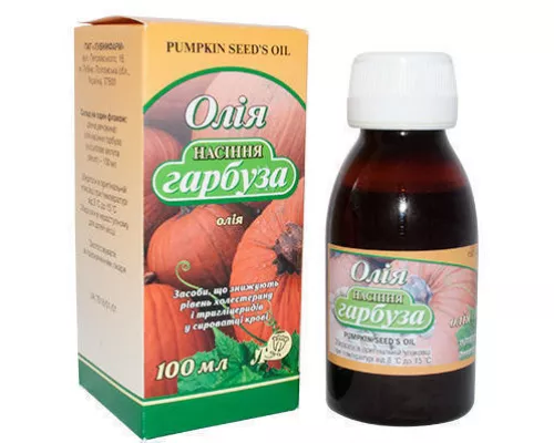 Масло семян тыквы, 100 г | интернет-аптека Farmaco.ua