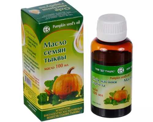 Масло семян тыквы, флакон 100 мл | интернет-аптека Farmaco.ua