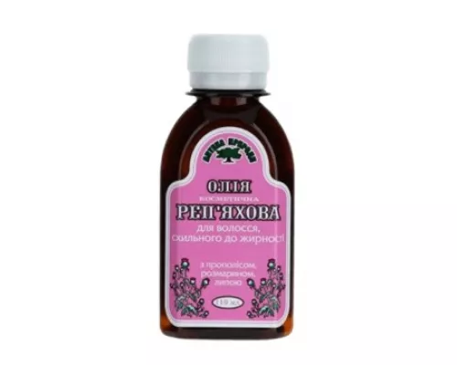 Олія реп'яхова для схильного до жирності волосся, прополіс/ромарин/липа, 110 мл | интернет-аптека Farmaco.ua