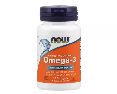 Now Foods Омега-3, капсулы мягкие, 1000 мг, №30 | интернет-аптека Farmaco.ua