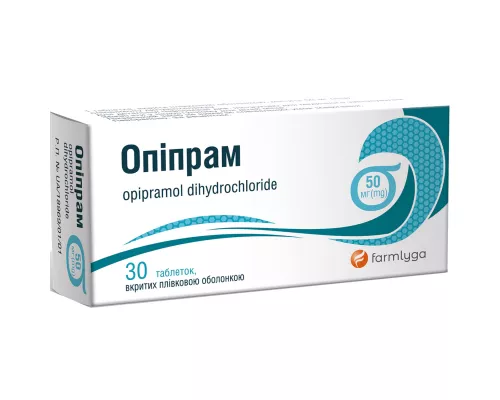 Опіпрам таблетки, вкриті оболонкою, 50 мг, №30 | интернет-аптека Farmaco.ua