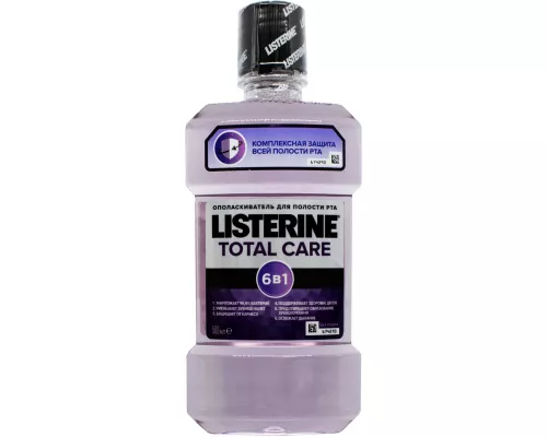 Listerine Total Care, ополіскувач для ротової порожнини, захист зубів та ясен, 500 мл | интернет-аптека Farmaco.ua