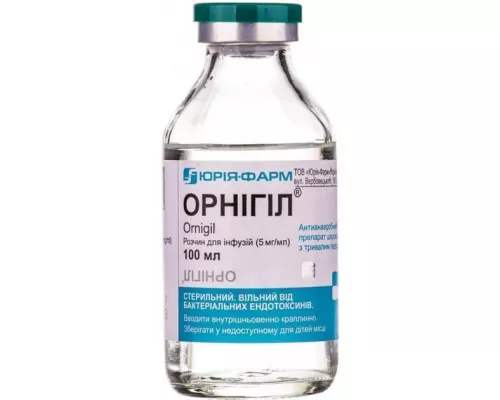Орнигил, раствор для инфузий, 500 мг, 100 мл | интернет-аптека Farmaco.ua