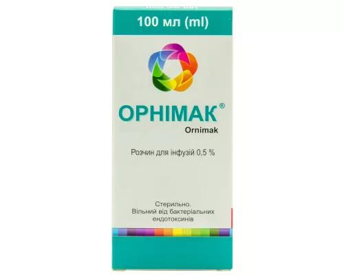 Орнимак, раствор для инфузий, 100 мл, №1 | интернет-аптека Farmaco.ua