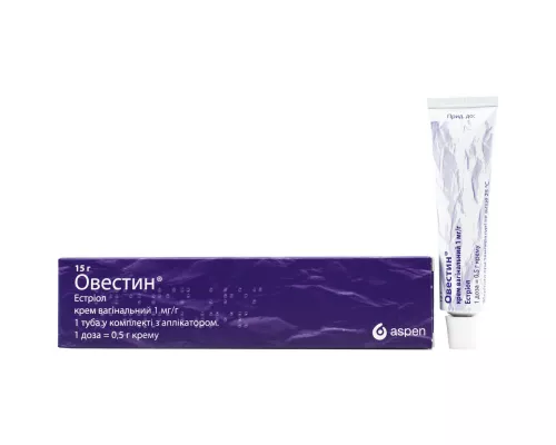 Овестин, крем вагінальний, туба 15 г, №1 | интернет-аптека Farmaco.ua