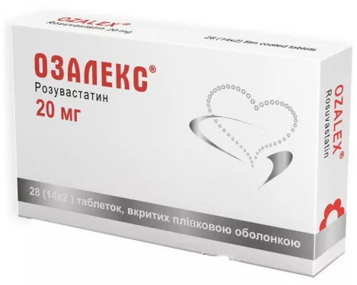 Озалекс, таблетки покрытые плёночной оболочкой, 20 мг, №28 (14х2) | интернет-аптека Farmaco.ua