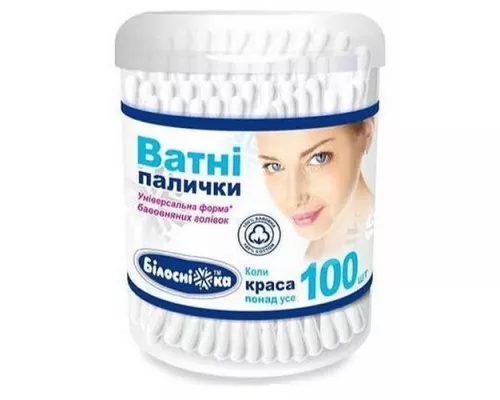 Белоснежка, палочки ватные, №100 | интернет-аптека Farmaco.ua