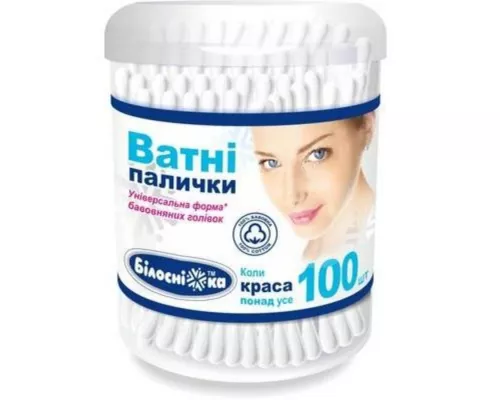 Білосніжка, палички ватні, №100 | интернет-аптека Farmaco.ua