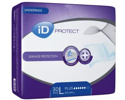 Пеленки гигиенические iD Protect Plus, 60x90 см, №30 | интернет-аптека Farmaco.ua