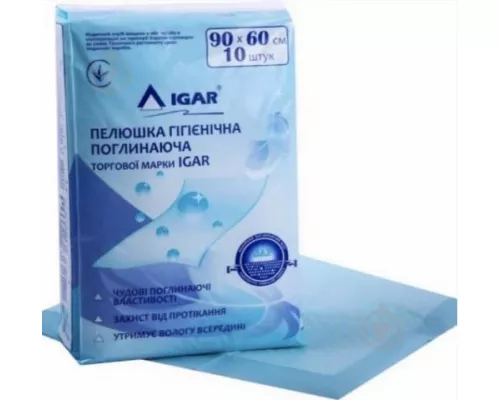 Igar, пелёнки, 90 х 60 см, №10 | интернет-аптека Farmaco.ua