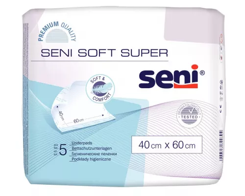 Пелёнки Seni Soft Super, 40х60 см, №5 | интернет-аптека Farmaco.ua