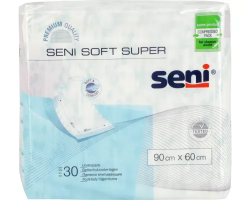 Пелёнки Seni Soft Super, 60х90 см, №30 | интернет-аптека Farmaco.ua