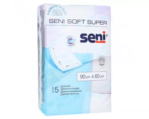Пелёнки Seni Soft Super, 60х90 см, №5 | интернет-аптека Farmaco.ua