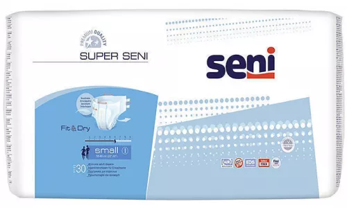 Подгузники для возрослых Супер Сэни, размер S, тип 1, 55-80 см, №30 | интернет-аптека Farmaco.ua