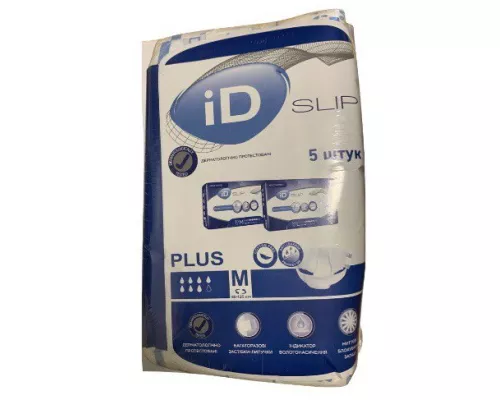 Підгузки іD Slip Plus, для дорослих, розмір M, (80-125 см), №5 | интернет-аптека Farmaco.ua