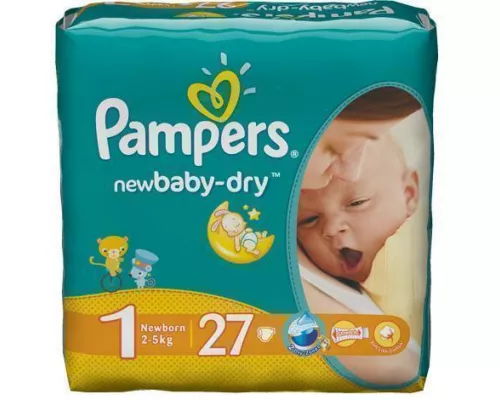 Pampers New Baby Newborn, подгузники, 2-5 кг, №27 | интернет-аптека Farmaco.ua