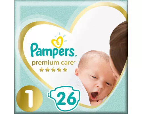 Pampers Premium Care NewBorn, подгузники, 2-5 кг, №26 | интернет-аптека Farmaco.ua