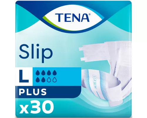 Tena Slip Plus, підгузки для дорослих, розмір L, №30 | интернет-аптека Farmaco.ua