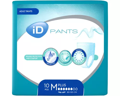Diapers-Pants іD Plus, підгузки-трусики, для дорослих, розмір M, №10 | интернет-аптека Farmaco.ua