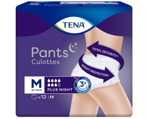Tena Pants Plus Night, підгузки для дорослих, розмір M, №12 | интернет-аптека Farmaco.ua
