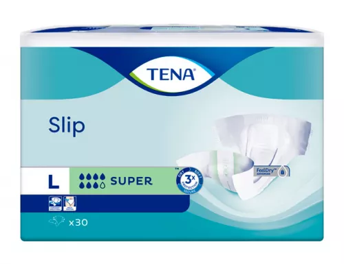 Tena Slip Super, підгузки для дорослих, розмір L, №30 | интернет-аптека Farmaco.ua