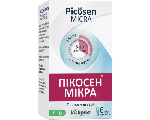 Пікосен® Мікра, гель ректальний, 0.12 г/10 г, туба-канюля 10 г, №6 | интернет-аптека Farmaco.ua