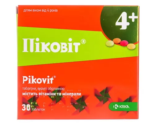 Пиковит®, таблетки покрытые оболочкой, №30 | интернет-аптека Farmaco.ua