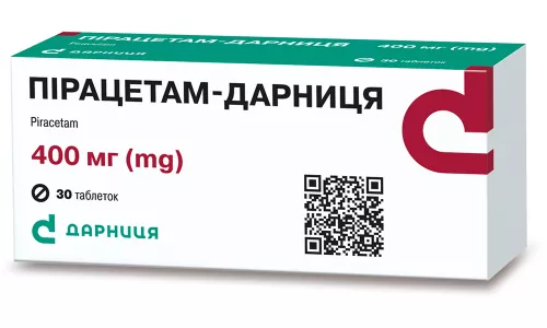 Пірацетам-Дарниця, таблетки, 0.4 г, №30 (10х3) | интернет-аптека Farmaco.ua