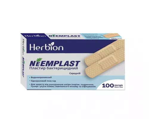 Neemplast, пластырь, бактерицидный, 19 х 72 мм, №100 | интернет-аптека Farmaco.ua