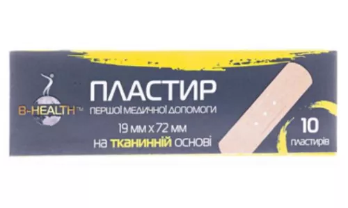 B-Health, пластырь, на тканевой основе, 19 мм x 72 мм, №10 | интернет-аптека Farmaco.ua