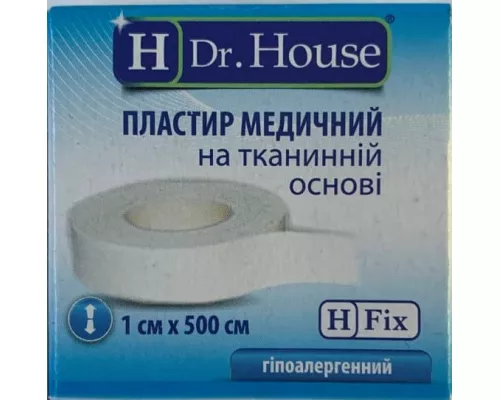 H Dr. House, пластырь, на тканевой основе, 1 см x 500 см, №1 | интернет-аптека Farmaco.ua