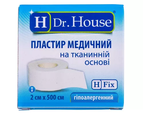 H Dr. House, пластырь, на тканевой основе, 2 см x 500 см, №1 | интернет-аптека Farmaco.ua