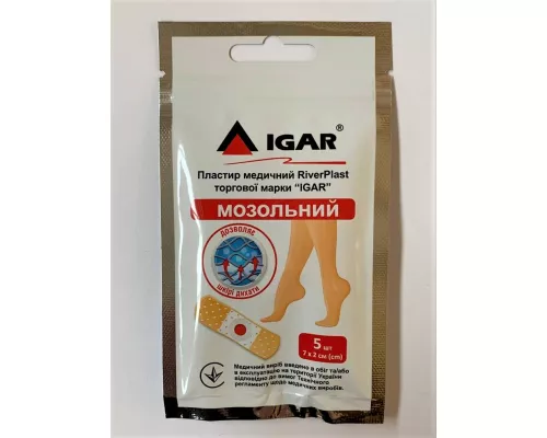 Igar RiverPlast, пластир, медичний, мозольний, 7 х 2 см, №5 | интернет-аптека Farmaco.ua